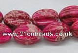 CDE22 15.5 inches 15*20mm star fruit shaped dyed sea sediment jasper beads