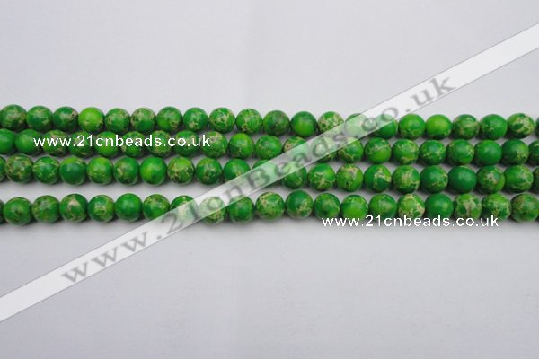 CDE2221 15.5 inches 6mm round dyed sea sediment jasper beads