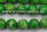 CDE2223 15.5 inches 10mm round dyed sea sediment jasper beads