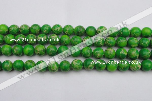 CDE2225 15.5 inches 14mm round dyed sea sediment jasper beads