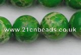 CDE2227 15.5 inches 18mm round dyed sea sediment jasper beads