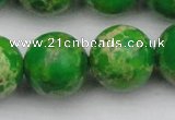 CDE2228 15.5 inches 20mm round dyed sea sediment jasper beads