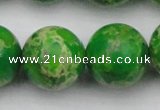 CDE2229 15.5 inches 22mm round dyed sea sediment jasper beads