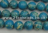 CDE2232 15.5 inches 6mm round dyed sea sediment jasper beads