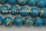 CDE2233 15.5 inches 8mm round dyed sea sediment jasper beads