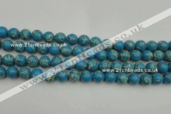 CDE2235 15.5 inches 12mm round dyed sea sediment jasper beads