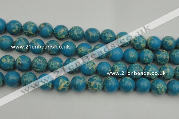 CDE2238 15.5 inches 18mm round dyed sea sediment jasper beads