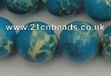 CDE2239 15.5 inches 20mm round dyed sea sediment jasper beads