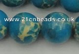 CDE2241 15.5 inches 24mm round dyed sea sediment jasper beads