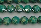 CDE2243 15.5 inches 6mm round dyed sea sediment jasper beads