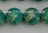 CDE2249 15.5 inches 18mm round dyed sea sediment jasper beads