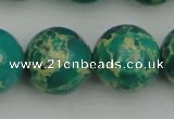 CDE2250 15.5 inches 20mm round dyed sea sediment jasper beads