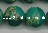 CDE2252 15.5 inches 24mm round dyed sea sediment jasper beads