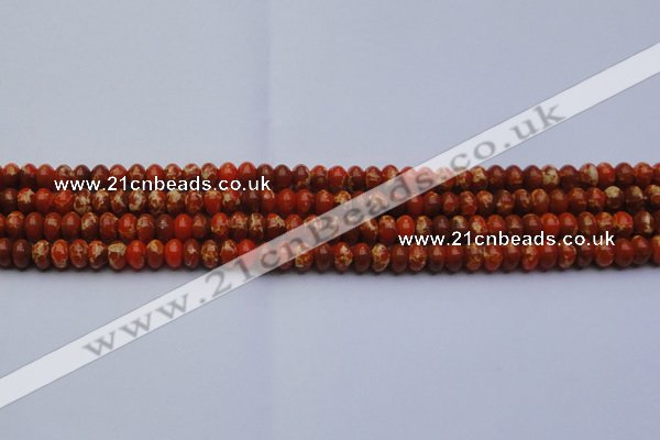 CDE2601 15.5 inches 7*10mm rondelle dyed sea sediment jasper beads