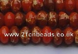 CDE2605 15.5 inches 13*18mm rondelle dyed sea sediment jasper beads