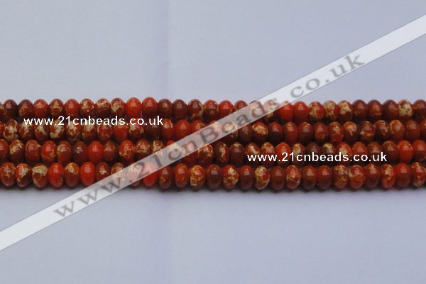 CDE2605 15.5 inches 13*18mm rondelle dyed sea sediment jasper beads