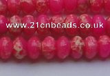 CDE2611 15.5 inches 10*14mm rondelle dyed sea sediment jasper beads