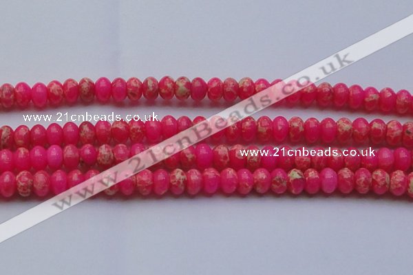 CDE2614 15.5 inches 15*20mm rondelle dyed sea sediment jasper beads