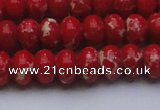 CDE2620 15.5 inches 12*16mm rondelle dyed sea sediment jasper beads