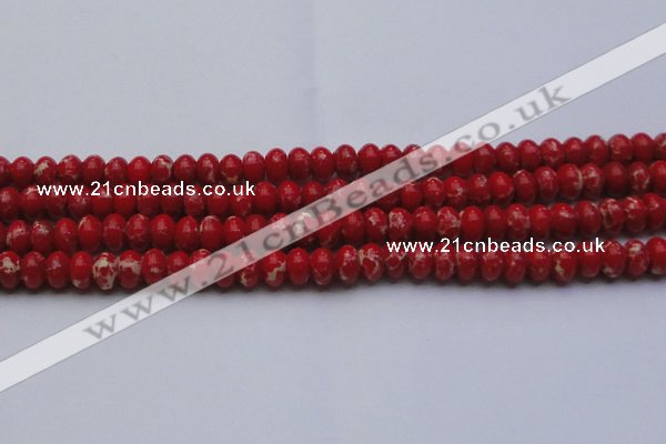 CDE2620 15.5 inches 12*16mm rondelle dyed sea sediment jasper beads