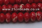 CDE2621 15.5 inches 13*18mm rondelle dyed sea sediment jasper beads