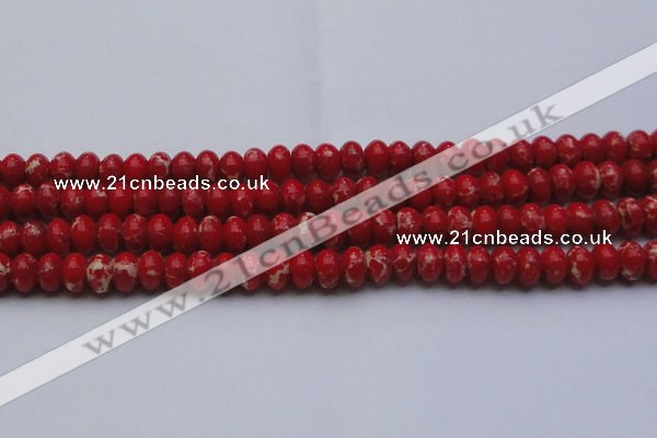 CDE2621 15.5 inches 13*18mm rondelle dyed sea sediment jasper beads