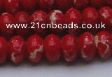 CDE2622 15.5 inches 15*20mm rondelle dyed sea sediment jasper beads