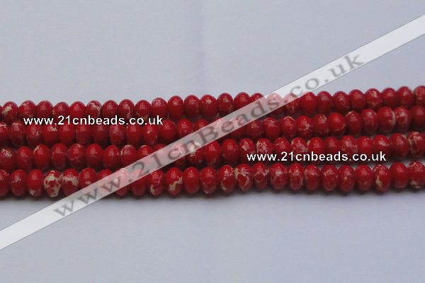 CDE2622 15.5 inches 15*20mm rondelle dyed sea sediment jasper beads