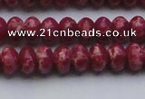 CDE2626 15.5 inches 8*12mm rondelle dyed sea sediment jasper beads