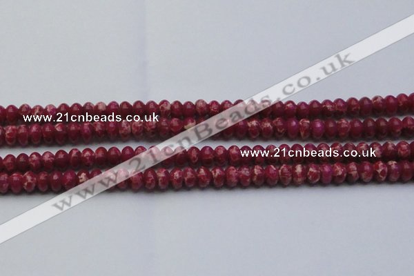 CDE2626 15.5 inches 8*12mm rondelle dyed sea sediment jasper beads