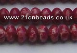 CDE2628 15.5 inches 12*16mm rondelle dyed sea sediment jasper beads