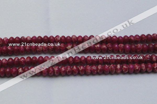 CDE2629 15.5 inches 13*18mm rondelle dyed sea sediment jasper beads