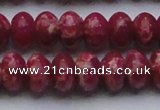 CDE2630 15.5 inches 15*20mm rondelle dyed sea sediment jasper beads