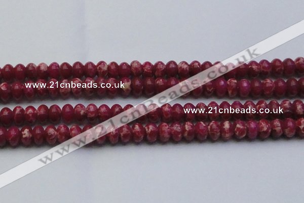 CDE2630 15.5 inches 15*20mm rondelle dyed sea sediment jasper beads