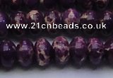 CDE2638 15.5 inches 15*20mm rondelle dyed sea sediment jasper beads