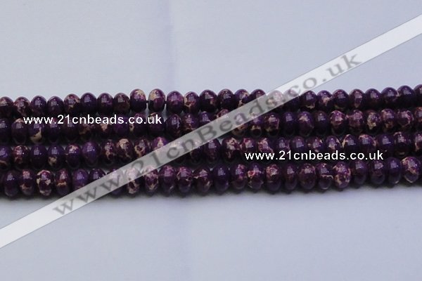 CDE2638 15.5 inches 15*20mm rondelle dyed sea sediment jasper beads