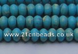 CDE2640 15.5 inches 5*8mm rondelle dyed sea sediment jasper beads