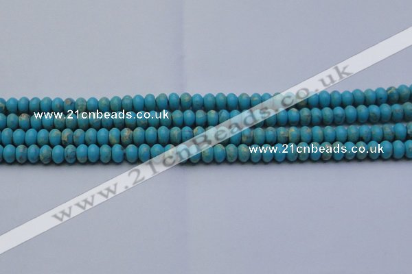 CDE2640 15.5 inches 5*8mm rondelle dyed sea sediment jasper beads