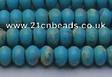 CDE2641 15.5 inches 7*10mm rondelle dyed sea sediment jasper beads