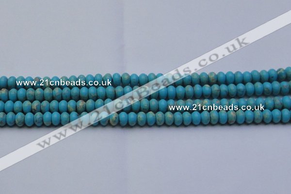 CDE2641 15.5 inches 7*10mm rondelle dyed sea sediment jasper beads