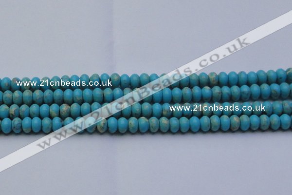 CDE2643 15.5 inches 10*14mm rondelle dyed sea sediment jasper beads