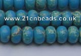 CDE2650 15.5 inches 8*12mm rondelle dyed sea sediment jasper beads