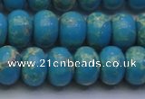 CDE2653 15.5 inches 13*18mm rondelle dyed sea sediment jasper beads