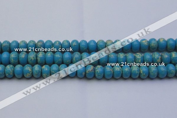 CDE2655 15.5 inches 15*20mm rondelle dyed sea sediment jasper beads