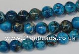 CDE266 15.5 inches 8mm round dyed sea sediment jasper beads