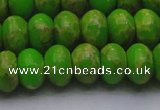 CDE2662 15.5 inches 15*20mm rondelle dyed sea sediment jasper beads