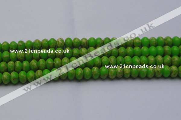 CDE2662 15.5 inches 15*20mm rondelle dyed sea sediment jasper beads