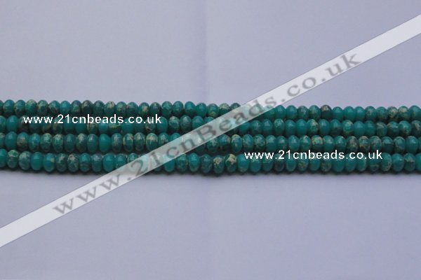 CDE2665 15.5 inches 7*10mm rondelle dyed sea sediment jasper beads