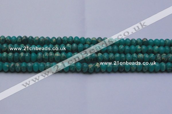 CDE2668 15.5 inches 12*16mm rondelle dyed sea sediment jasper beads