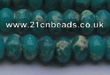 CDE2670 15.5 inches 15*20mm rondelle dyed sea sediment jasper beads